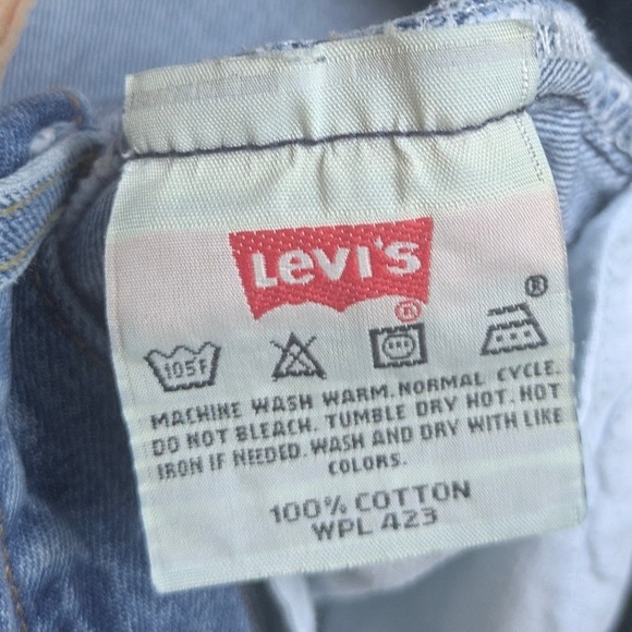Vintage Levi Strauss 501 XX Jeans 1993 30x30 Rigid Blue Button Fly Denim Cotton - Picture 6 of 8